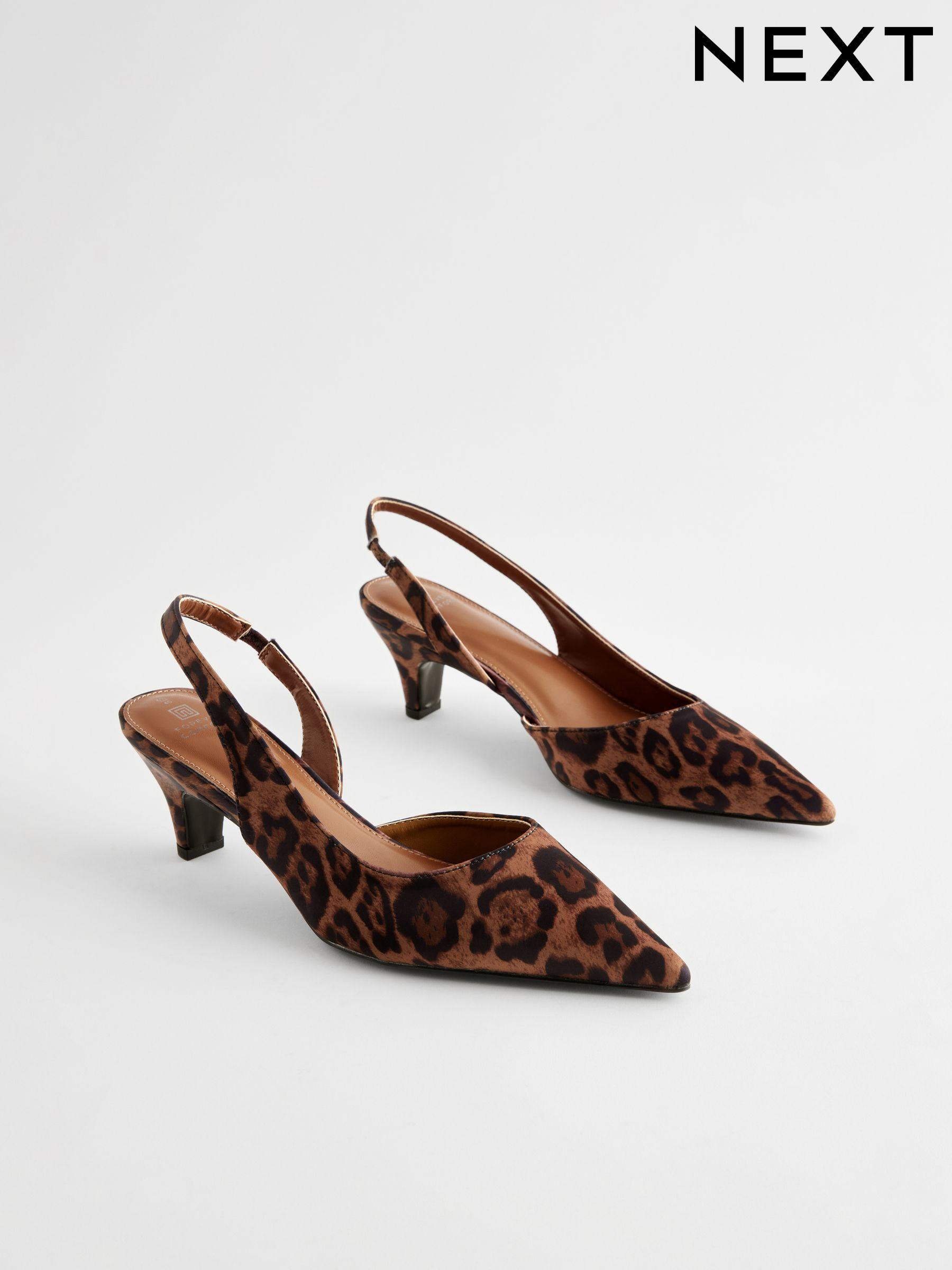 Low heel animal print shoes outlet
