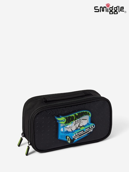 Black - Smiggle Hot Wheels Utility Pencil Case