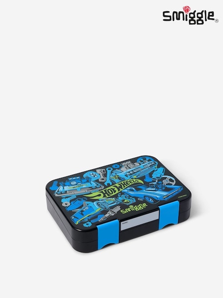 Svart - Smiggle Hot Wheels Medium Bento Lunchbox