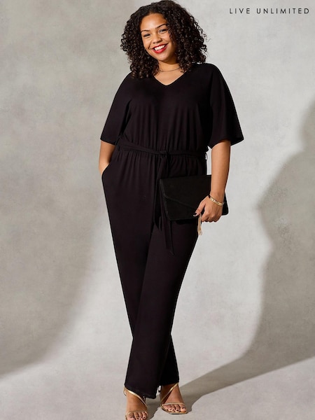 Live Unlimited Curve Wrap Black Jumpsuit (835193) | €37