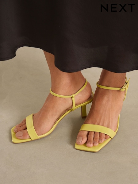 Lime Green Forever Comfort® Square Toe Simple Sandals (835419) | €12