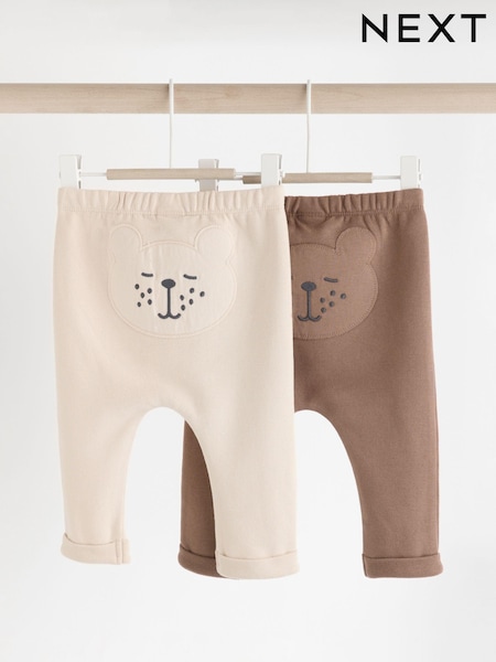 Neutro - Baby Animal Print 100% Cotton Leggings 2 Pack (0mths-2yrs) (836030) | 14 € - 17 €