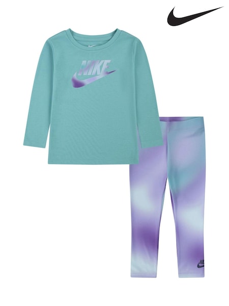 Nike Purple Little Kids Long Sleeve T-Shirt and Leggings Set (837144) | €24