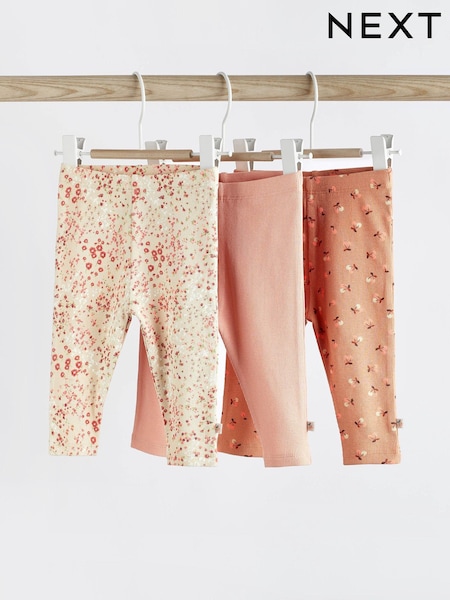Rjava/rjava/rumenorjava cvetlična - Baby Leggings 3 Pack (839472) | € 12 - € 14