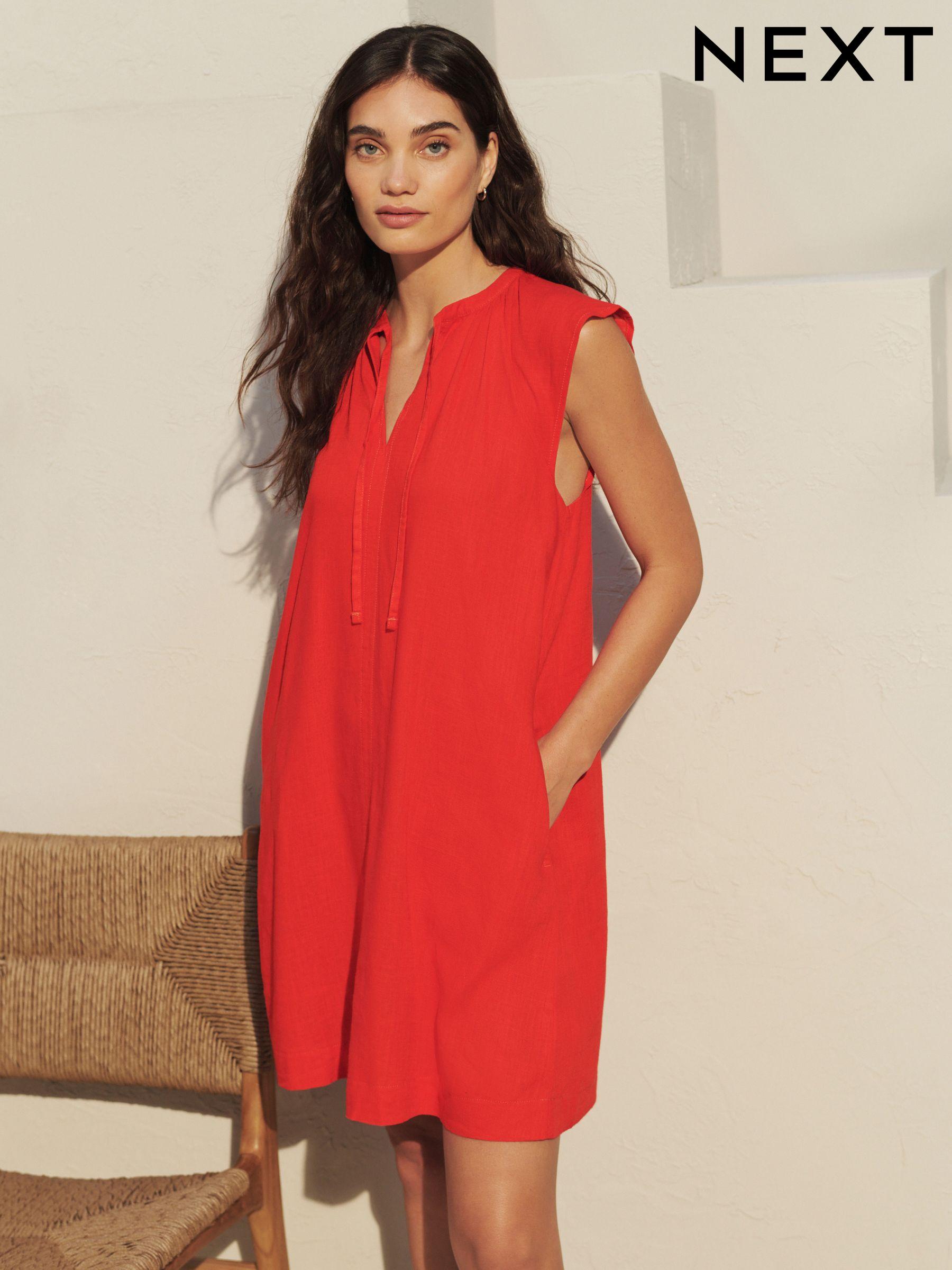 Next linen summer dresses deals