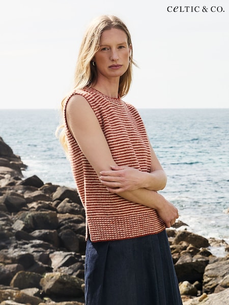 Orange - Celtic & Co. Donegal Crew Neck Tank