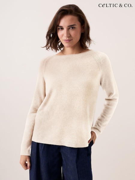 Braun - Celtic & Co. Studio Roll Edge Crew Neck Jumper