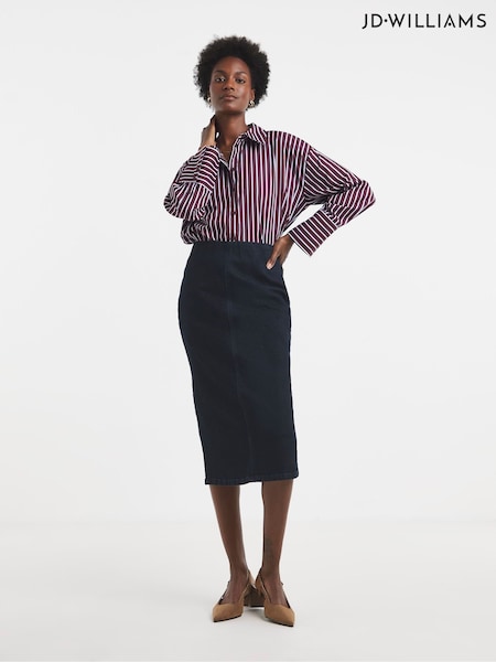 Albastru - Jd Williams Smart Denim Pencil Skirt