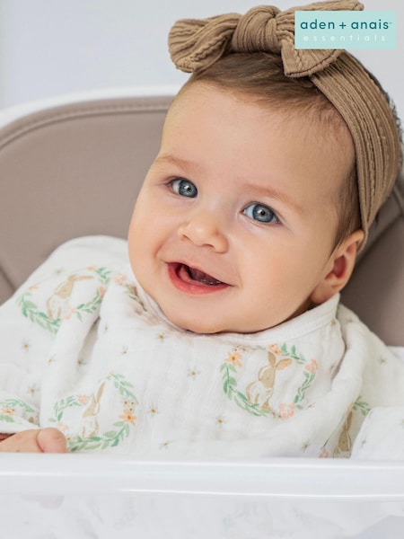 aden + anais Baby Essentials Bunnies 100% Cotton Muslin Burpy Bib (843108) | €16