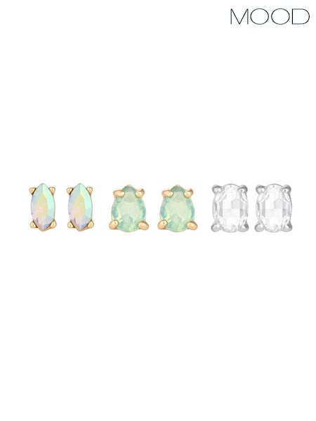 Mood Multi Coastal Mixed Stud Earrings 3 Pack (843545) | €4