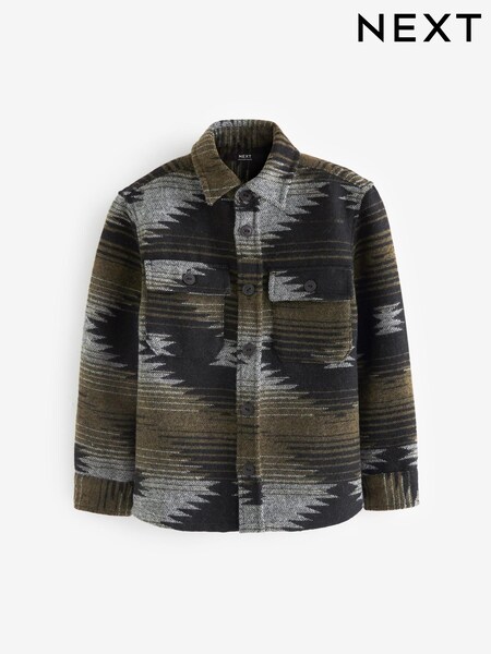 Black Patterned Overshirt (3-16yrs) (843648) | €18 - €22