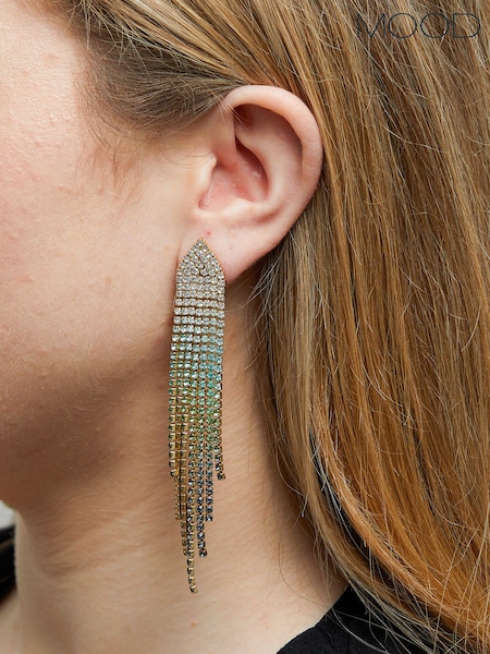Mood Gold Tone Ombre Diamante Shower Drop Earrings (843706) | €10.50