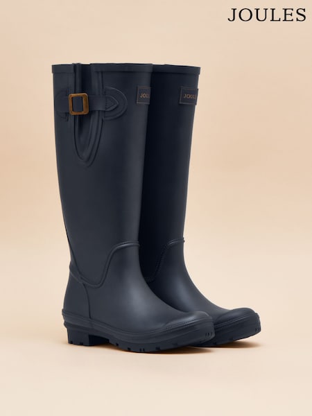 Joules Houghton Navy Blue Adjustable Tall Wellies (844155) | €85