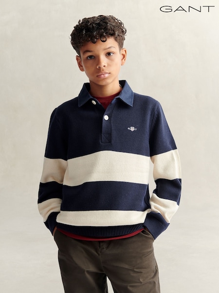 Asul - Gant Knitted Rugby Shirt