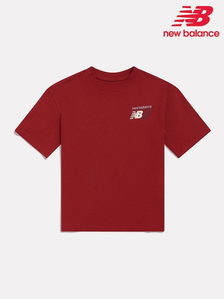 Červená - New Balance Athletics Running Graphic T-shirt