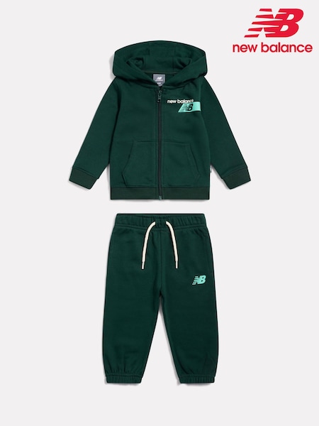 Verde - Conjunto de sudadera con capucha y Pantalones de chándal New Balance Athletics Relaxed Player