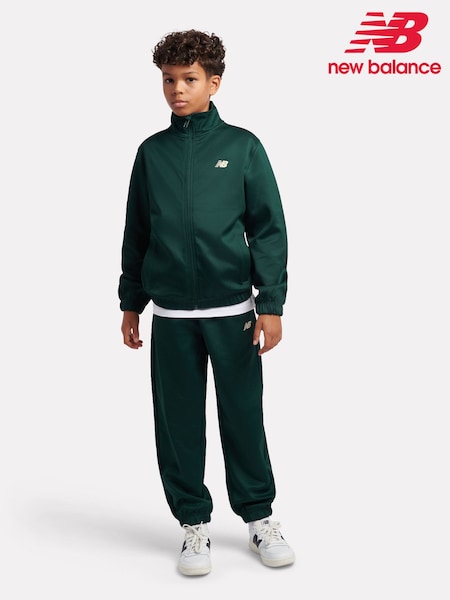 Green - New Balance Quarter Zip Funnel & Joggers Set