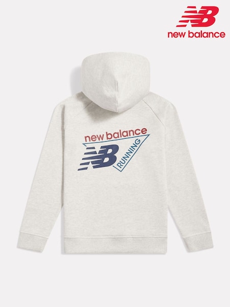White - New Balance Athletics Running Graphic Hoodie