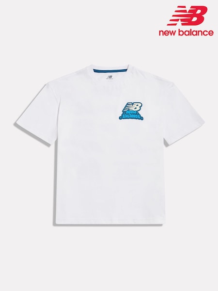 Blanc - New Balance Sticker Pack Graphic T-shirt