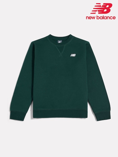 Green - New Balance Small Logo Crew Sweatshirt
