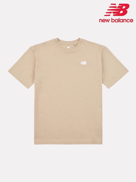 Natural - New Balance Jersey Small Logo T-shirt