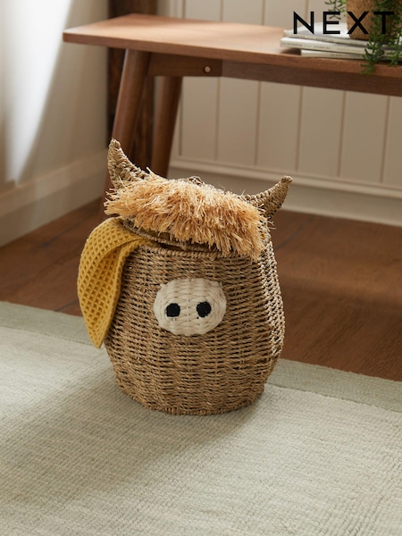 Natural Hamish The Highland Cow Storage Basket (845132) | BGN 94