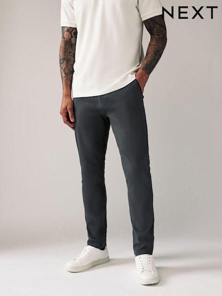 Grey Charcoal Skinny Fit Stretch Chino Trousers (845228) | €8.50