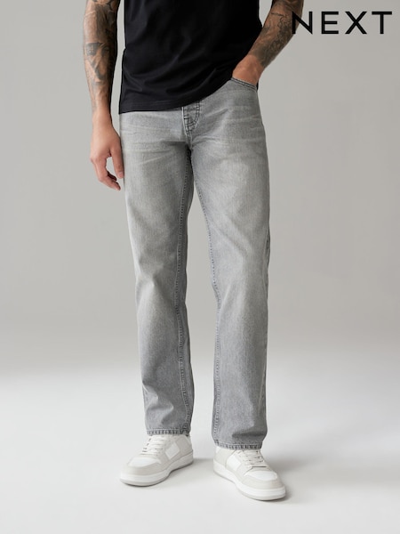 Gri - Croi drept - Blugi 100% bumbac Authentic (845331) | 79 LEI