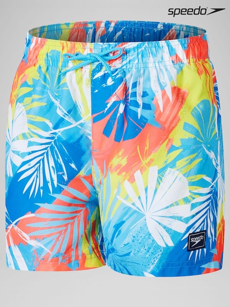 Speedo Blue Boys Digi Printed 13 Swim Shorts (845467) | €13