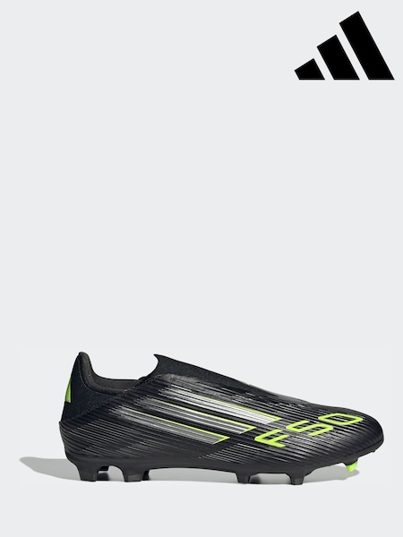 Black - Regular Adidas League Laceless Firm Multi Ground Boots