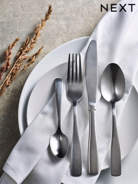 Silver Nova Studio Stainless Steel Cutlery 16pc Cutlery Set (845973) | AED7