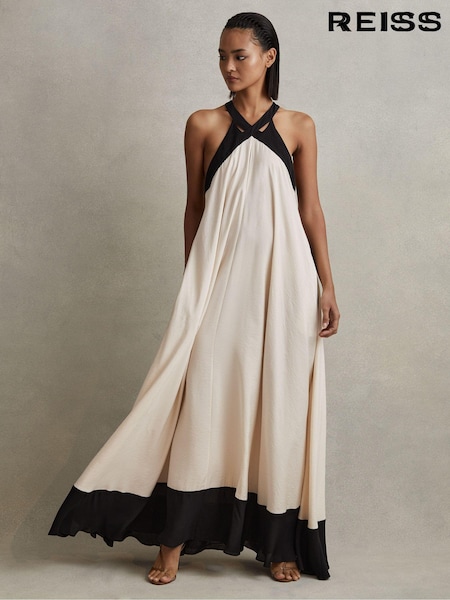 Reiss Aubree Relaxed Colourblock Maxi Dress (846299) | 2,046 LEI
