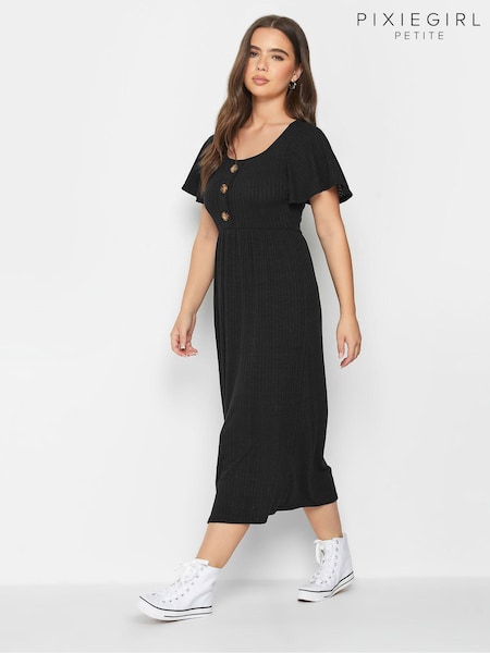 PixieGirl Petite Button Down Midi Dress (846464) | 238 LEI