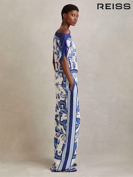 Reiss Diana Tile Print Off-The-Shoulder Jumpsuit (846688) | 370 €