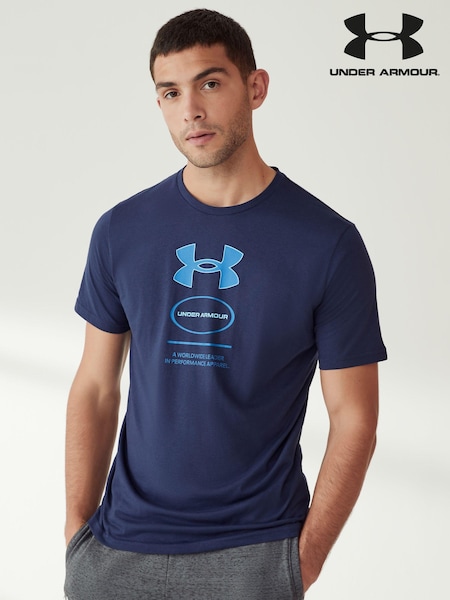 Under Armour Blue Branded Stack T-Shirt (847265) | €14
