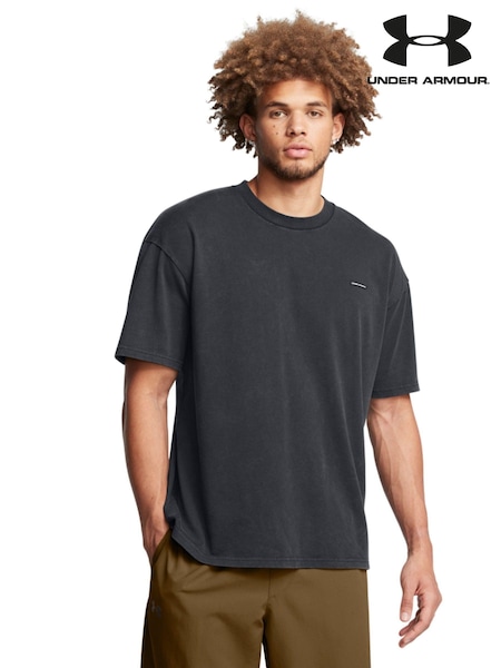 Under Armour Black Logo Wash T-Shirt (847973) | 143 SAR