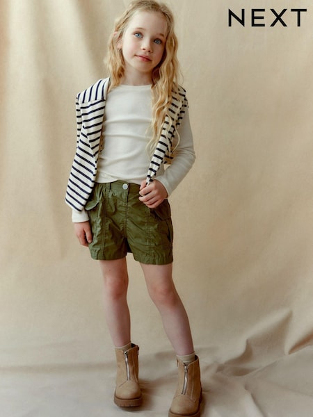 Khaki Green Cargo Utility Shorts (3-16yrs) (848129) | € 4 - € 6