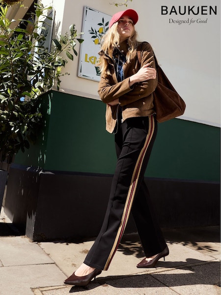 Red - Baukjen Marjorie Side Stripe Trousers