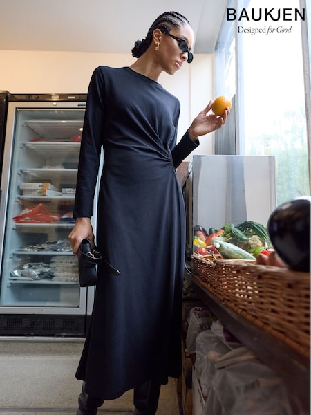 Black - Baukjen Ana Twist Front Dress