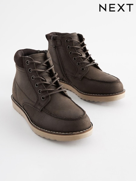 Chocolate Brown Smart Lace Up Boots (848426) | €9 - €11