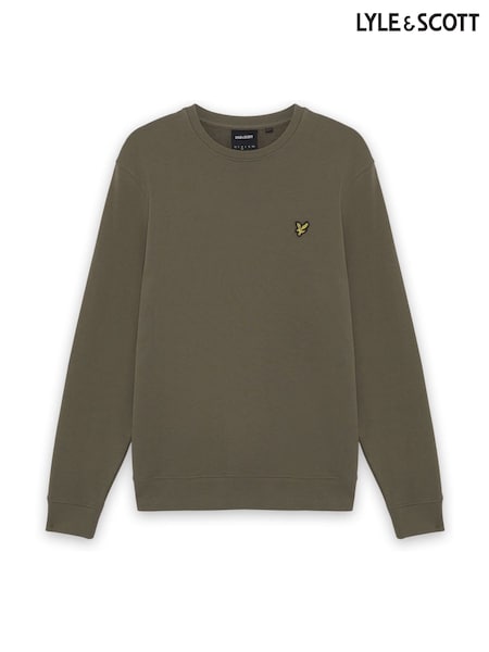 Green - Regular Lyle & Scott Crew Neck Sweatshirt