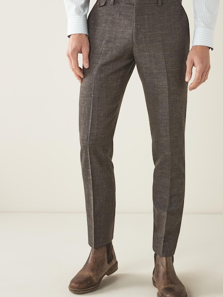 Slim Fit Joules Wool/Linen Suit: Trousers (849439) | € 26