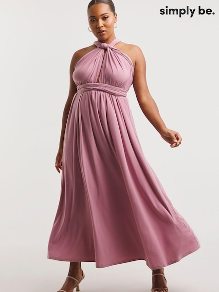 Simply Be Pink Multi Ways to Wear Bridesmaid Maxi Dress (849816) | €44