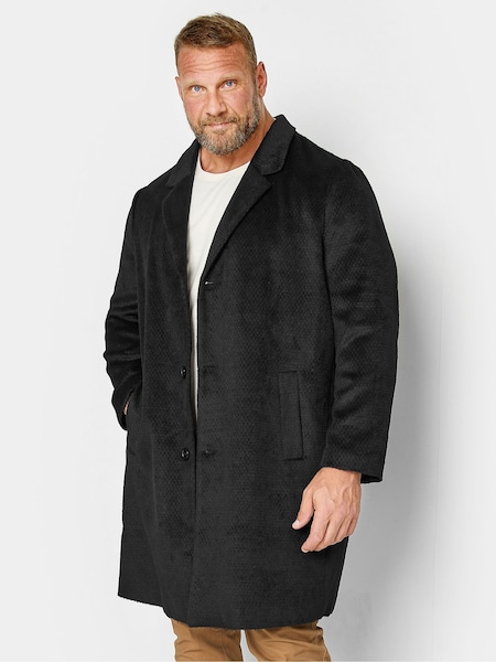 BadRhino Big & Tall Black Single Brested Coat (850541) | €44