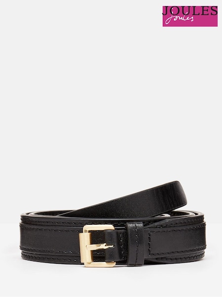 Joules Black Leather Belt (850583) | AED105