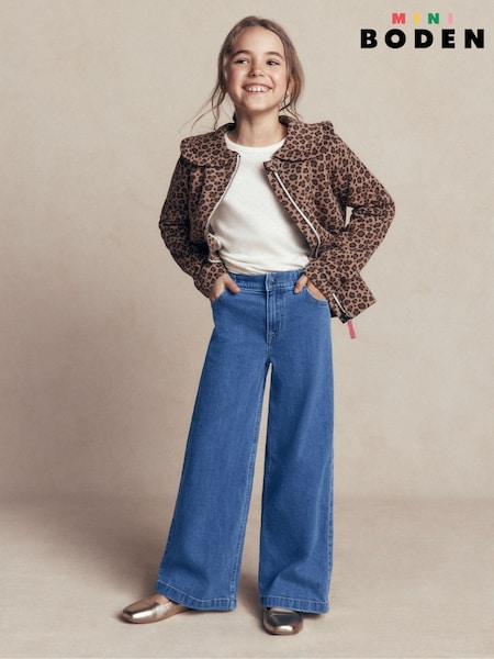 Blue - Boden Wide Leg Jeans