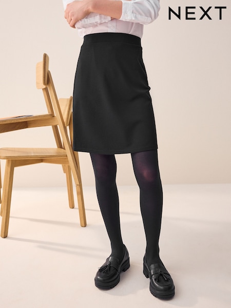 Musta - Senior Pull-On Stretch Jersey School Pencil Skirt (9-18yrs) (850905) | €12 - €22