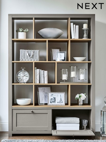 Dove Grey Malvern Oak Effect Display Shelf (851741) | €775