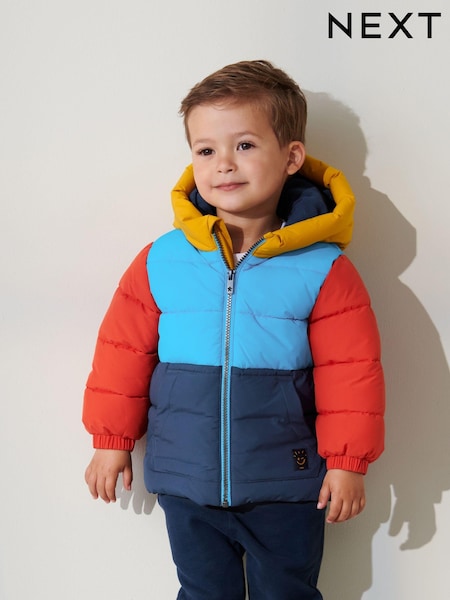 Blue Colourblock Padded Coat (3mths-7yrs) (852005) | €12.50 - €13.50