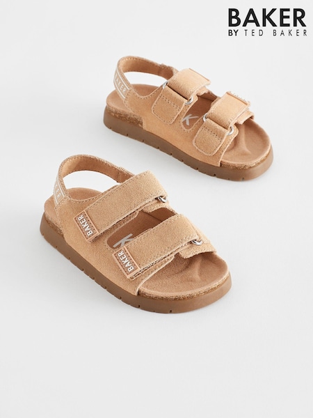 Hellbraun - Baker By Ted Baker Sandalen mit Fußbett aus Veloursleder für Jungen​​​​​​​ (852712) | 27 €